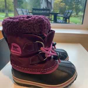 Sorel | Kids Rain & Snow Boots - Purple and Black